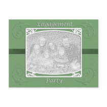Engagement Party Photo Template Invitation postcards by HeartsinFocus Engagement Party Photo Template Invitation postcards