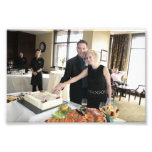 ENGAGEMENT PARTY: SHANE AND STEFFIE CUTTING CAKE! PHOTOGRAPHIC PRINT