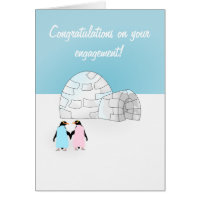 Engagement Penguin card