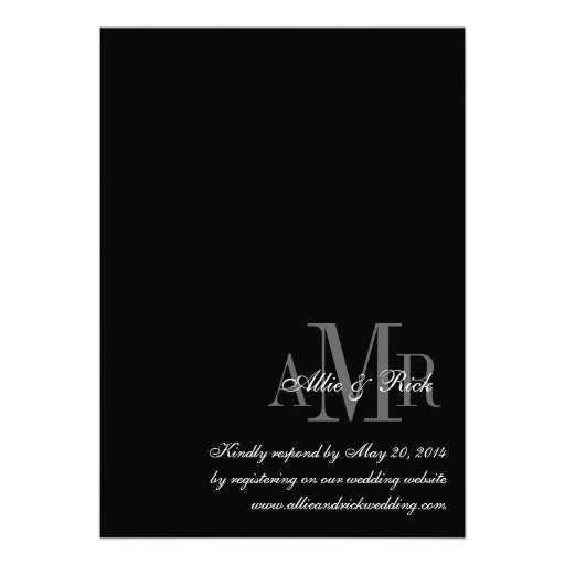Engagement Photo Modern Wedding Invitations