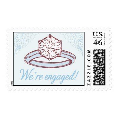 Engagement Ring 1-Blue by Ceci New York Stamps