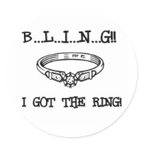 Engagement Ring Bling stickers