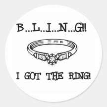 Engagement Ring Bling Sticker