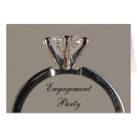 Engagement Ring Engagement Party Invitation Card