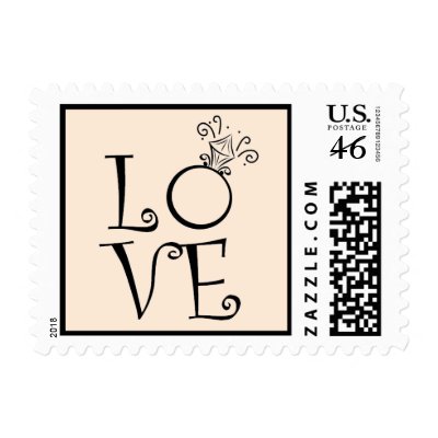 Engagement Ring LOVE Postage