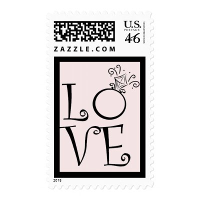 Engagement Ring LOVE Postage by JuJuGarden