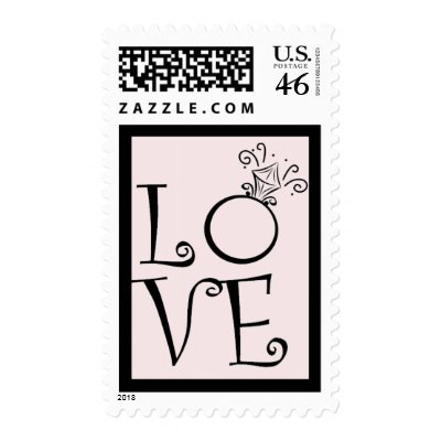 Engagement Ring LOVE Postage