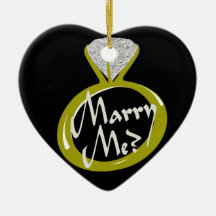 Engagement Ring "Marry Me" Christmas Tree Ornaments