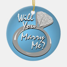 Engagement Ring "Marry Me" Ornament