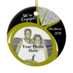 Engagement Ring Photo Ornament