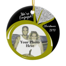 Engagement Ring Photo Ornament