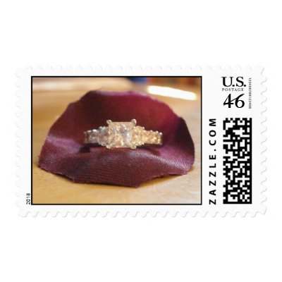 Engagement Ring Postage Stamps