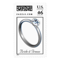 Engagement Ring Postage Stamp