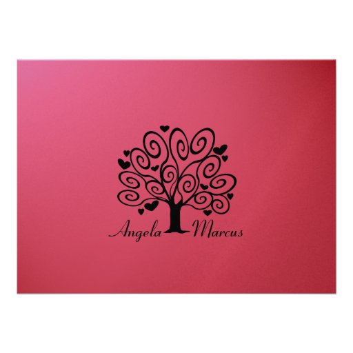 Engagement/ Wedding Silhouette Personalized Invitations
