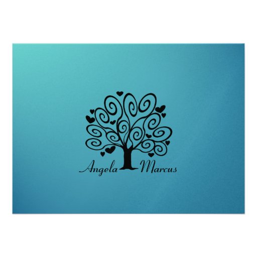 Engagement/ Wedding Silhouette Personalized Announcements