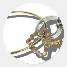 EngagementRingVintageKeyRing090312.png Round Sticker