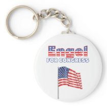 Engel for Congress Patriotic American Flag Key Chains