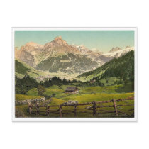 Engelberg Valley, Arni Alp, Bernese Oberland, Swit Postcards
