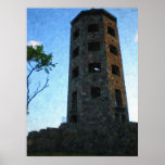 Enger Tower Close Up-Painting Print