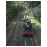 Engine approaching Bishops Lydeard station flyers