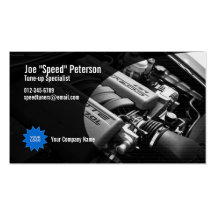 Engine Grey Car Service Business Card