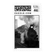 Engine Number 15 - Exiting The Yard Postage Stamp