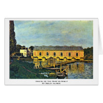 Engine Of The Pump In Marly By Sisley Alfred Cards