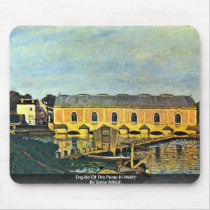 Engine Of The Pump In Marly By Sisley Alfred Mouse Pad