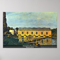 Engine Of The Pump In Marly By Sisley Alfred Print