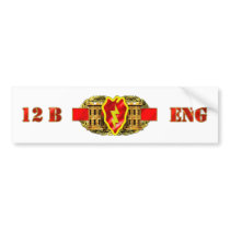 ENGINEER 12B 25TH ID bumper stickers