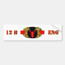 ENGINEER 12B 34th ID Bumper Sticker