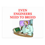 ENGINEER breeding Postcard