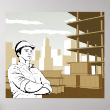Engineer Builder Architect Poster