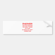 ENGINEER BUMPER STICKERS