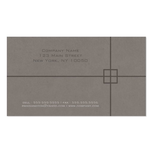 Engineer Business Card Template (back side)