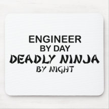 Engineer Deadly Ninja by Night Mouse Mats
