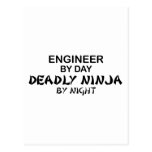 Engineer Deadly Ninja by Night Post Cards