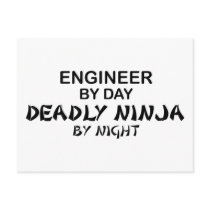 Engineer Deadly Ninja by Night Postcard