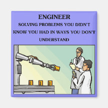 engineer engineering joke fridge magnet