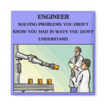 engineer engineering joke fridge magnet