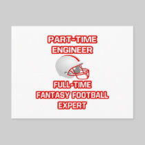 Engineer .. Fantasy Football Expert Post Cards