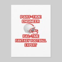 Engineer .. Fantasy Football Expert Post Cards