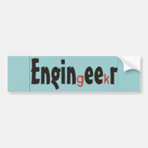 Engineer "Geek" funny gifts Bumper Sticker