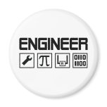 engineer icon refrigerator magnet