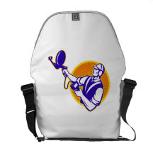 Engineer Technician With Ultrasound Sonar Dish Commuter Bags