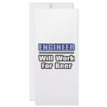 Engineer...Will Work For Beer Rack Card Template