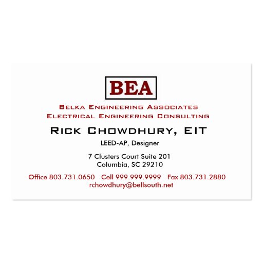 Engineering Business Card