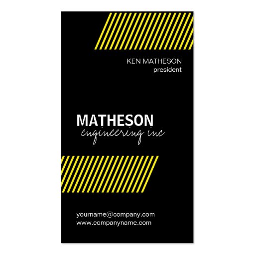 Engineering Business Cards (front side)
