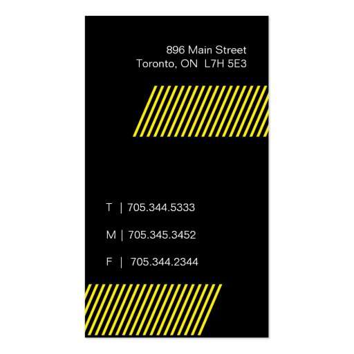 Engineering Business Cards (back side)