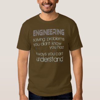 Engineering Solving Problems Tee Shirts